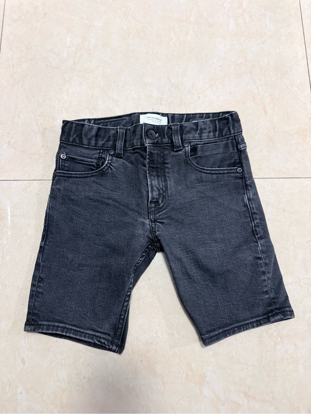 Quiksilver boys Washed Black Denim Jean Shorts
